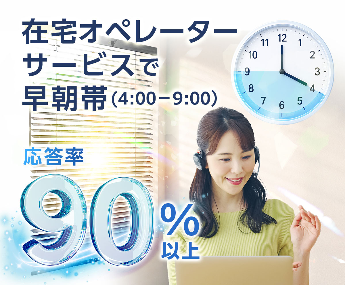 生活雑貨通販の早朝受注対応イメージ